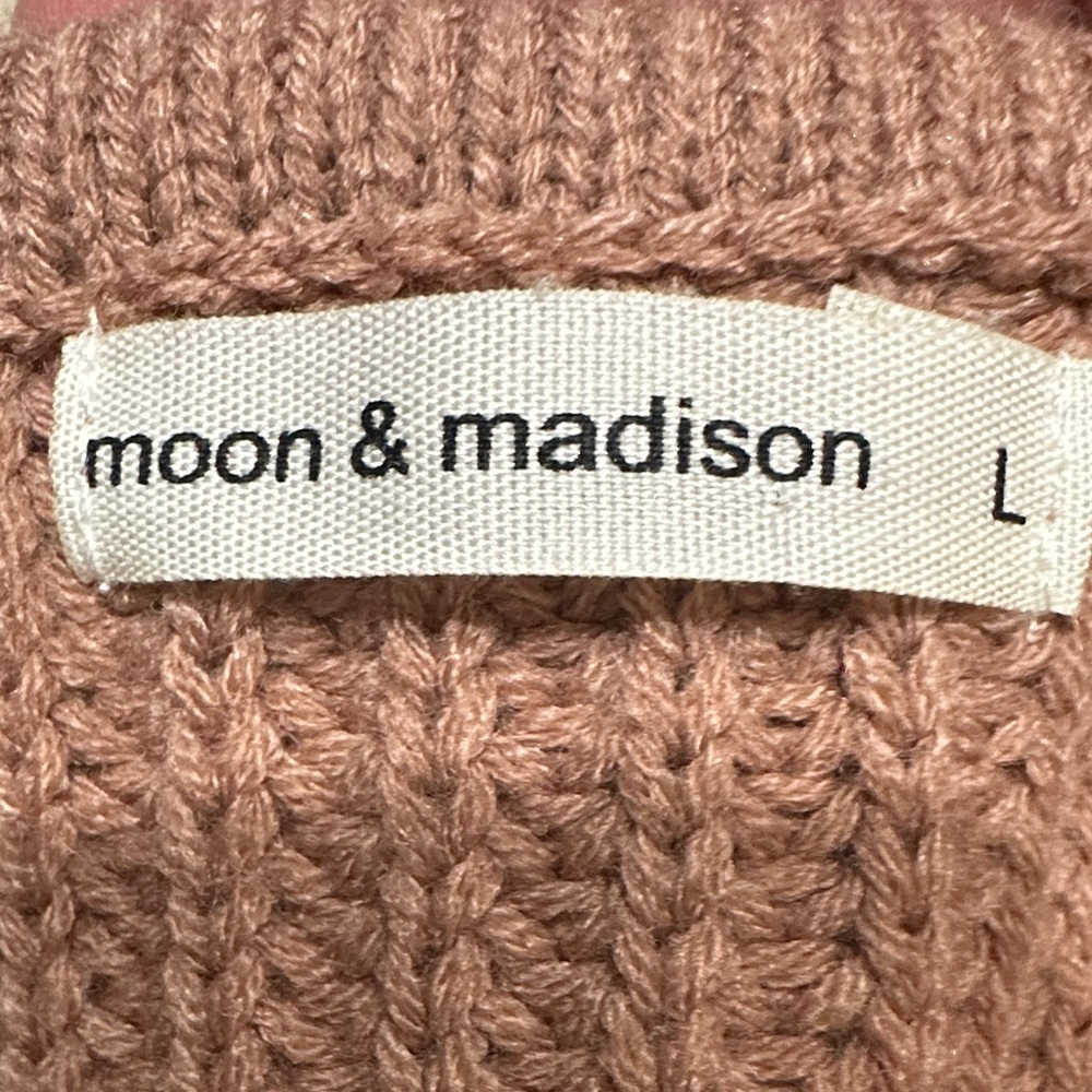 moon & madison V-Neck Sweater - salmon - Picture 2 of 3